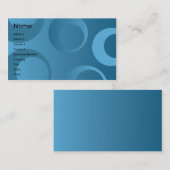 青い円-ビジネス 名刺 (正面/裏面)