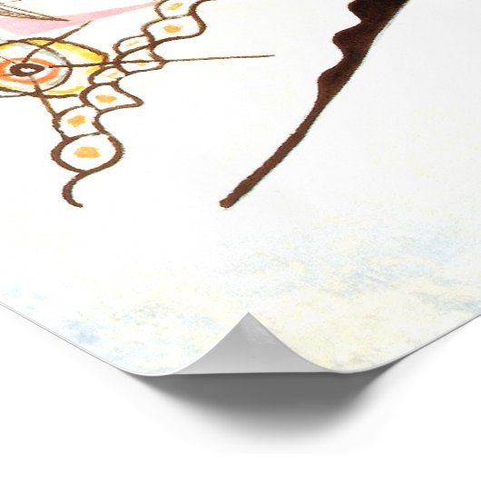 青い円 ポスター (角)