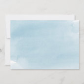 青い写真の卒業式 案内状 (裏面)