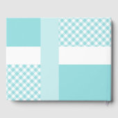 青い写真の誕生の発表ジンガム足跡 ゲストブック (裏面)