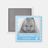 青い写真マグネット マグネット (正面/裏面)