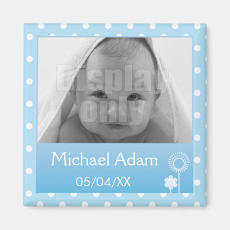 青い写真マグネット マグネット