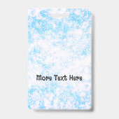 青い写真付きIDバッジ バッジ (裏面)