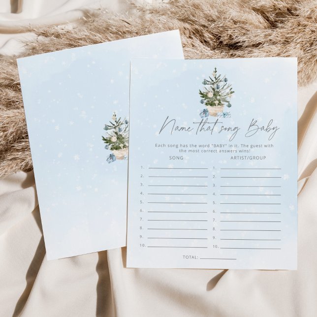 青い冬その歌の赤ちゃんシャワーゲームの名前 (クリエイターアップロード済み)