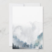 青い冬の不思議な世界 少年の誕生日 招待状 (裏面)