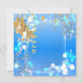 青い冬の不思議な世界 社員クリスマスパーティ 招待状 (裏面)