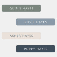 青い冬の名前ラベル