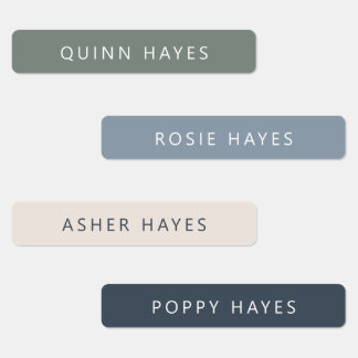 青い冬の名前ラベル ラベル