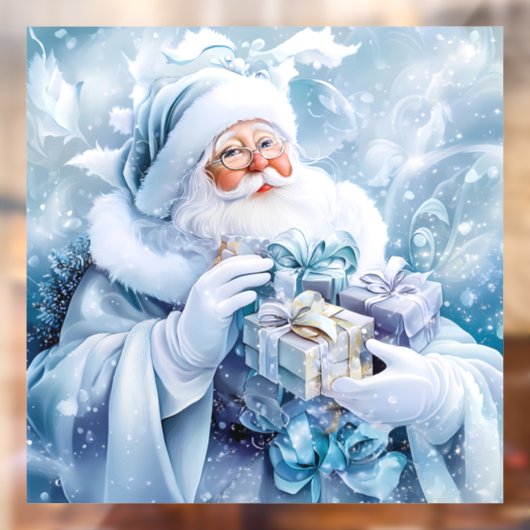 青い冬の窓にしがみつく ウィンドウサイン (シート2)