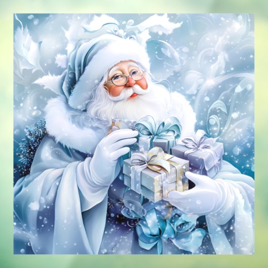 青い冬の窓にしがみつく ウィンドウサイン (シート3)