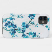 青い冬の花 水彩画 | オーダーメイド Case-Mate iPhoneケース (裏面(横))