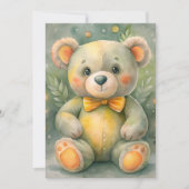 青い冬の鹿 招待状 (正面)