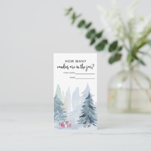 青い冬はキャンディーの数を推測する エンクロージャーカード (スタンド正面)