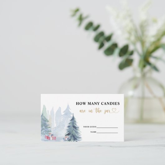 青い冬はキャンディーの数を推測する エンクロージャーカード (スタンド正面)