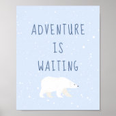 青い冬 |アドベンチャーは子供部屋Decorを待っている ポスター (正面)