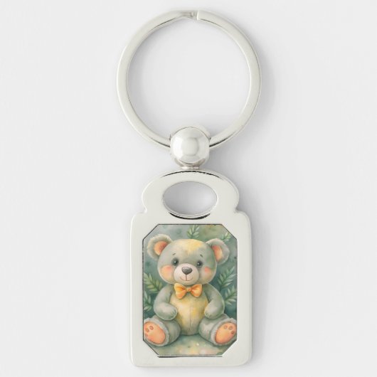 青い冬（デールあり） キーホルダー (正面)