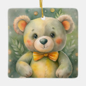 青い冬(デールあり) セラミックオーナメント (正面)