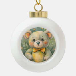 青い冬（デールあり） セラミックボールオーナメント