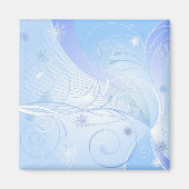 青い冬 マグネット (正面)