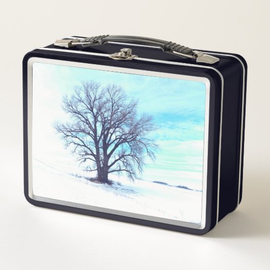 青い冬 メタルランチボックス (正面)