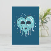 青い冷たい凍っていハートが愛から溶ける シーズンカード (スタンド正面)