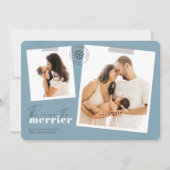 青い出産のメリー発表の写真が多い シーズンカード (正面)