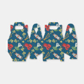 青い切妻用箱のウェルシュの衣装と装飾 フェイバーボックス (折り畳みなし)