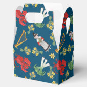 青い切妻用箱のウェルシュの衣装と装飾 フェイバーボックス (オープン)