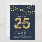 青い列のライト25年クラス懇親会 招待状 (正面)