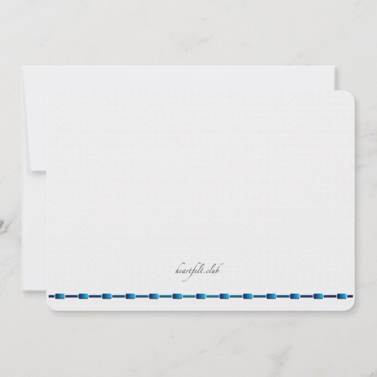 青い列車のベビーシャワーの招待状のすべて 招待状 (裏面)