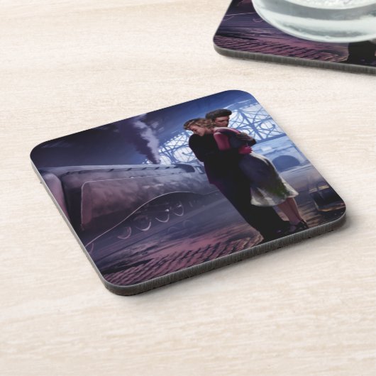 青い列車 コースター (左側)