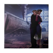 青い列車 タイル (正面)