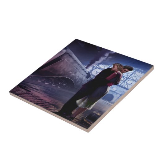 青い列車 タイル (側面)