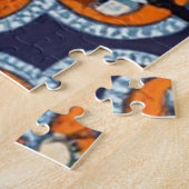 青い刺繍 ジグソーパズル (側面)