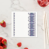 青い刺繍 スタンダードカクテルナプキン (インサイチュ)