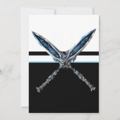 青い剣の少年の誕生日パーティー 招待状 (裏面)