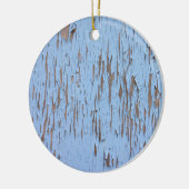 青い剥離絵を描 セラミックオーナメント (左)