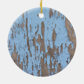 青い剥離絵を描 セラミックオーナメント (裏面)