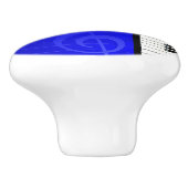 青い効果の音符が付いているピアノ鍵 セラミックノブ (側面)