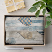 青い動揺してハート分離 薄葉紙 (ギフト)