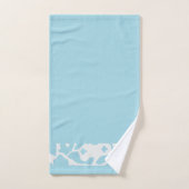 青い動物の皮膚のパターン バスタオルセット (ハンドタオル)