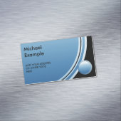 青い勾配のあたりでボタンをかけて下さい + あなたのbackg。 及び文字 マグネット名刺 (インサイチュ)