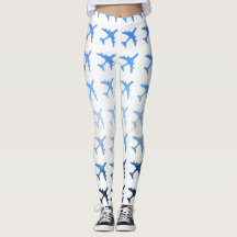 青い勾配の飛行機パターン