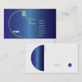 青い勾配-ビジネス 名刺 (正面/裏面)