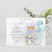 青い北極の動物がマスクにシャワーを浴びる 招待状 (スタンド正面)