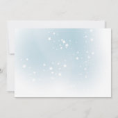 青い北極の動物がマスクにシャワーを浴びる 招待状 (裏面)