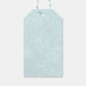 青い北欧クリスマストナカイ ギフトタグ (裏面)