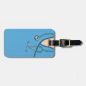 青い医学はごしごし洗います ラゲッジタグ (正面横)