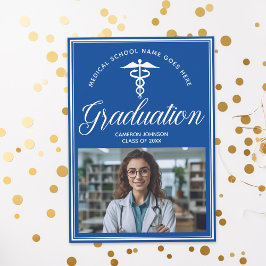 青い医学校の写真 卒業パーティー 招待状