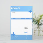 青い医療カスタム請求書 (スタンド正面)